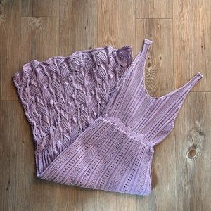 Lilac Crochet Dress by Petal & Pup